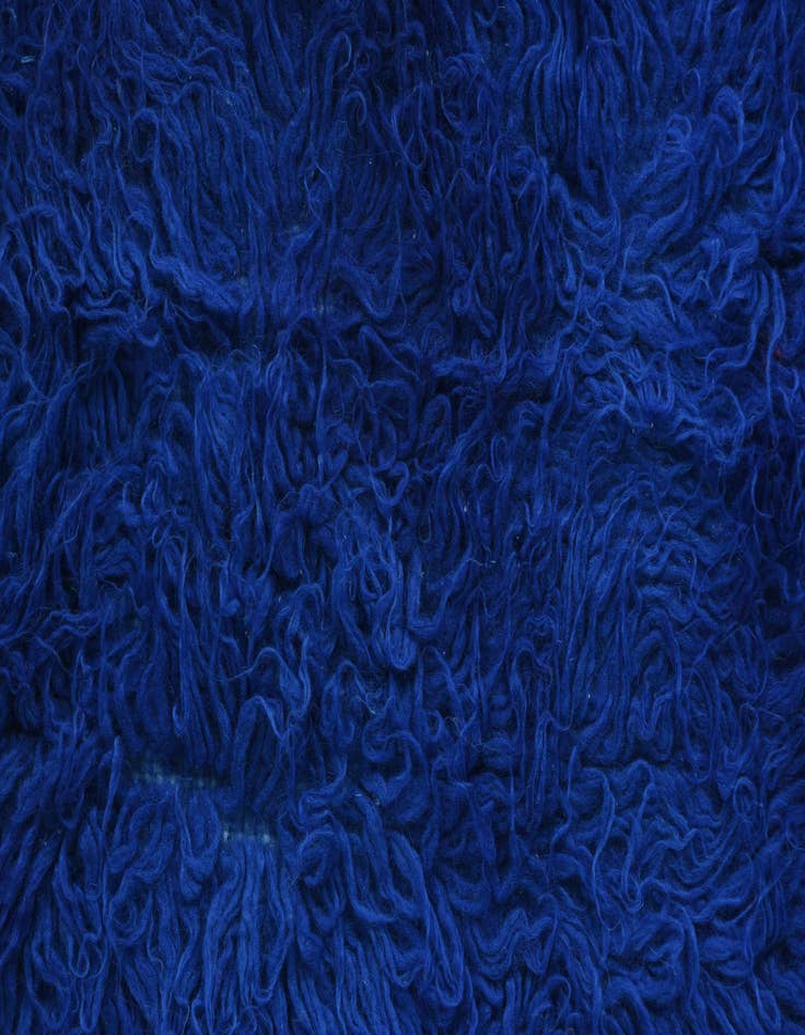 Detail image of  2' 5 x 4' 6  Hand Knotted Moroccan Wool Rug