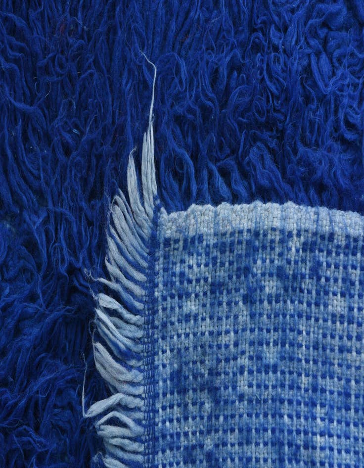 Detail image of  2' 5 x 4' 6  Hand Knotted Moroccan Wool Rug