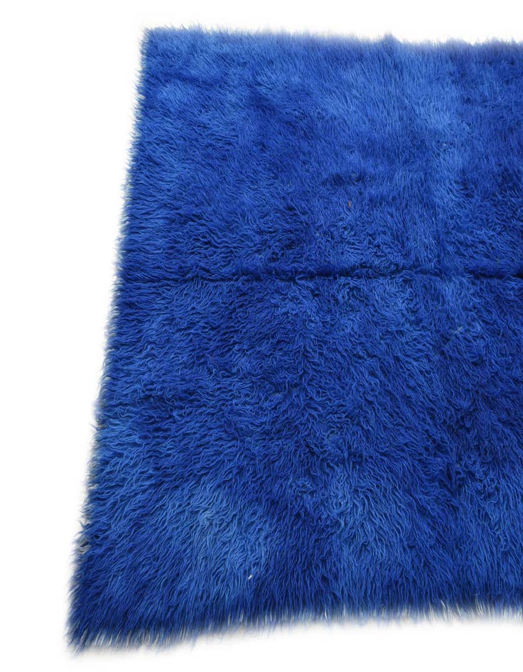 Detail image of  4' 8 x 6' 4  Hand Knotted Moroccan Wool Rug