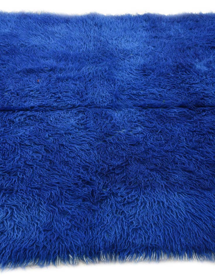 Detail image of  4' 8 x 6' 4  Hand Knotted Moroccan Wool Rug