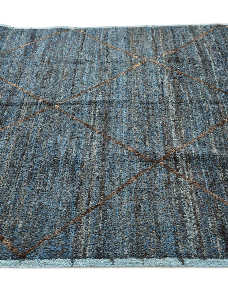 Detail image of  6' 1 x 9' 2  Hand Knotted Moroccan Wool Rug