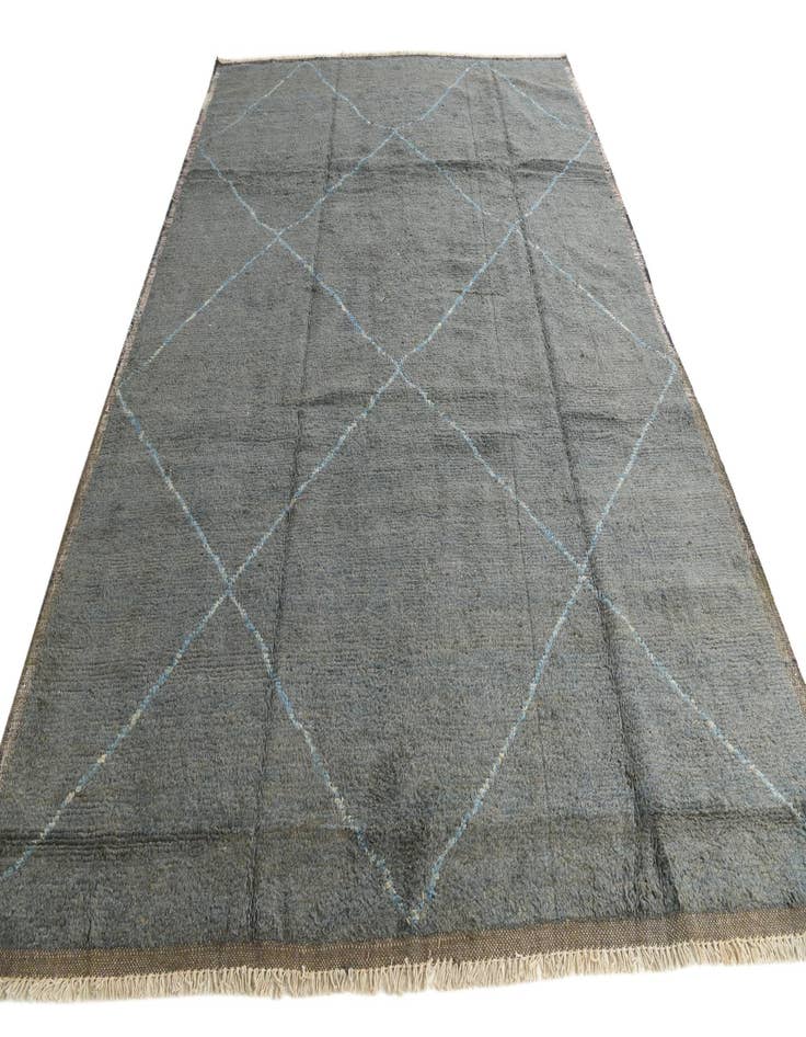 Detail image of  8' 9 x 11' 10  Hand Knotted Moroccan Wool Rug