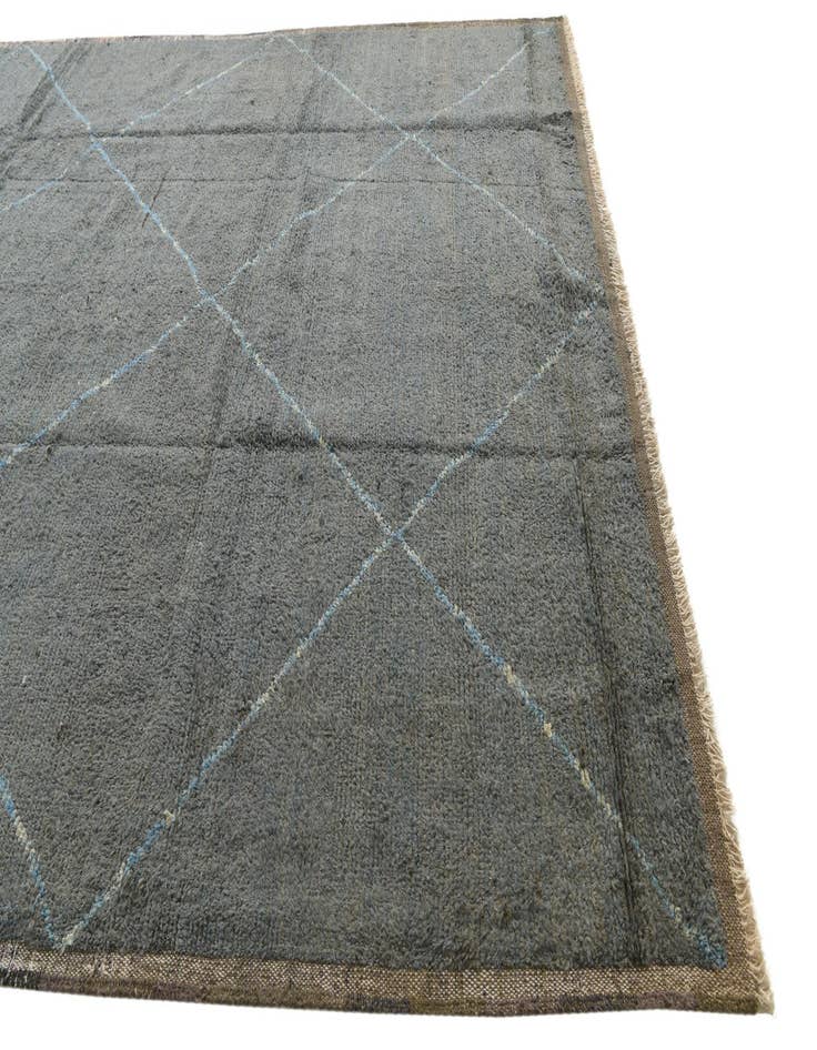 Detail image of  8' 9 x 11' 10  Hand Knotted Moroccan Wool Rug