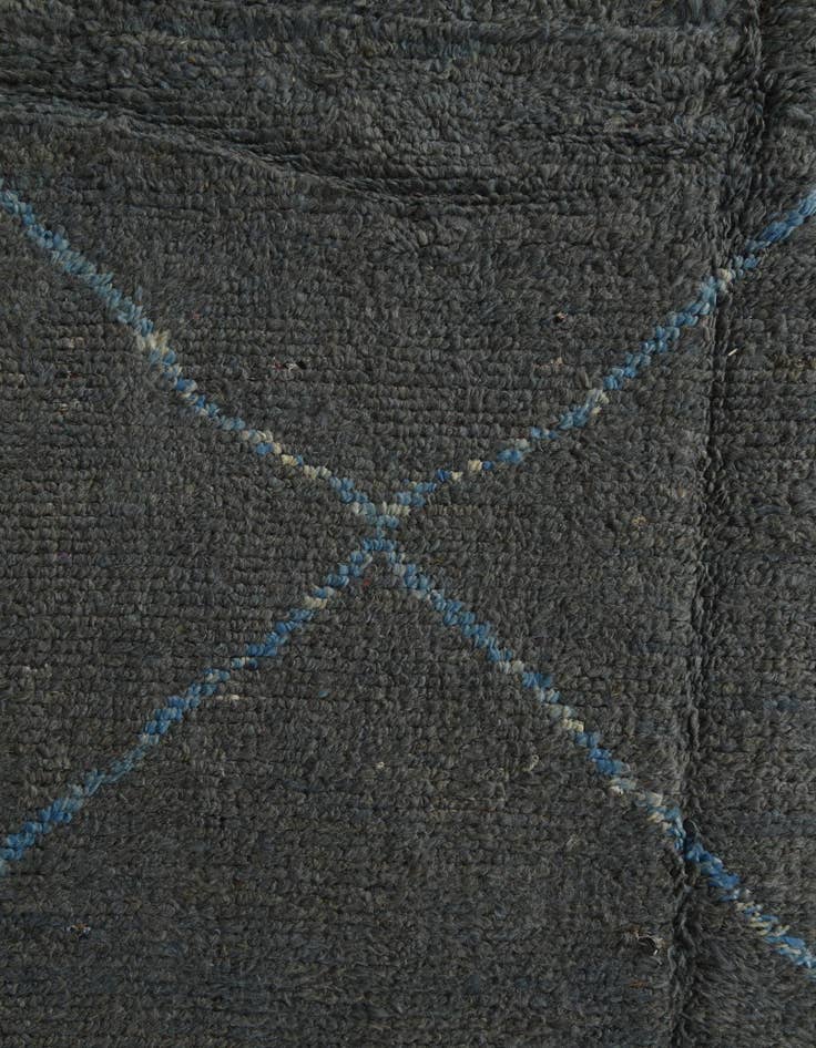 Detail image of  8' 9 x 11' 10  Hand Knotted Moroccan Wool Rug