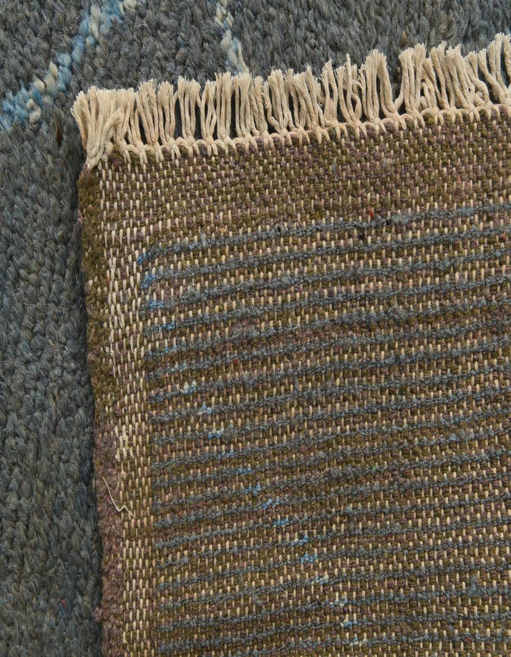 Detail image of  8' 9 x 11' 10  Hand Knotted Moroccan Wool Rug