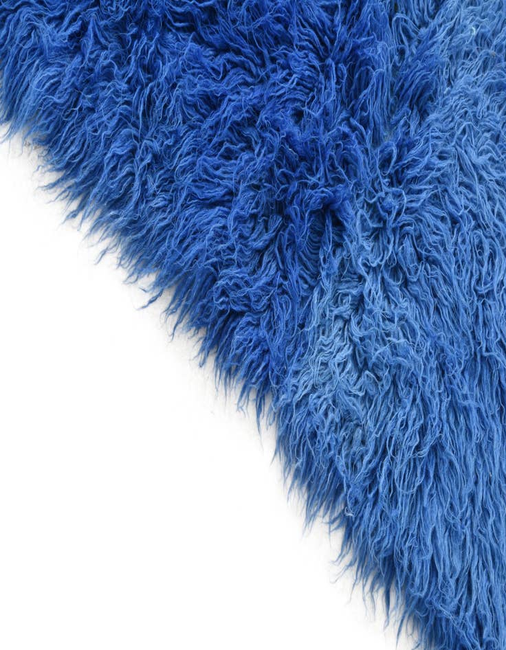 Detail image of  3' 4 x 4' 7  Hand Knotted Moroccan Wool Rug