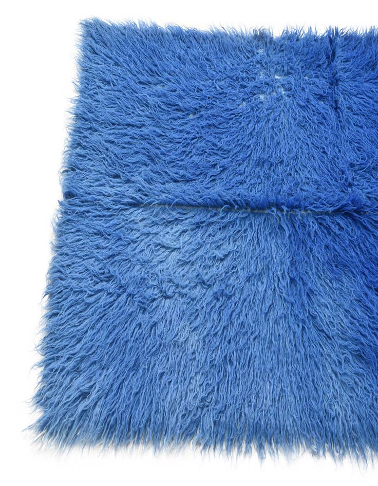 Detail image of  3' 1 x 4' 9  Hand Knotted Moroccan Wool Rug