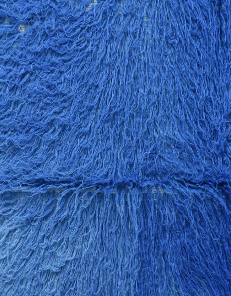 Detail image of  3' 1 x 4' 9  Hand Knotted Moroccan Wool Rug