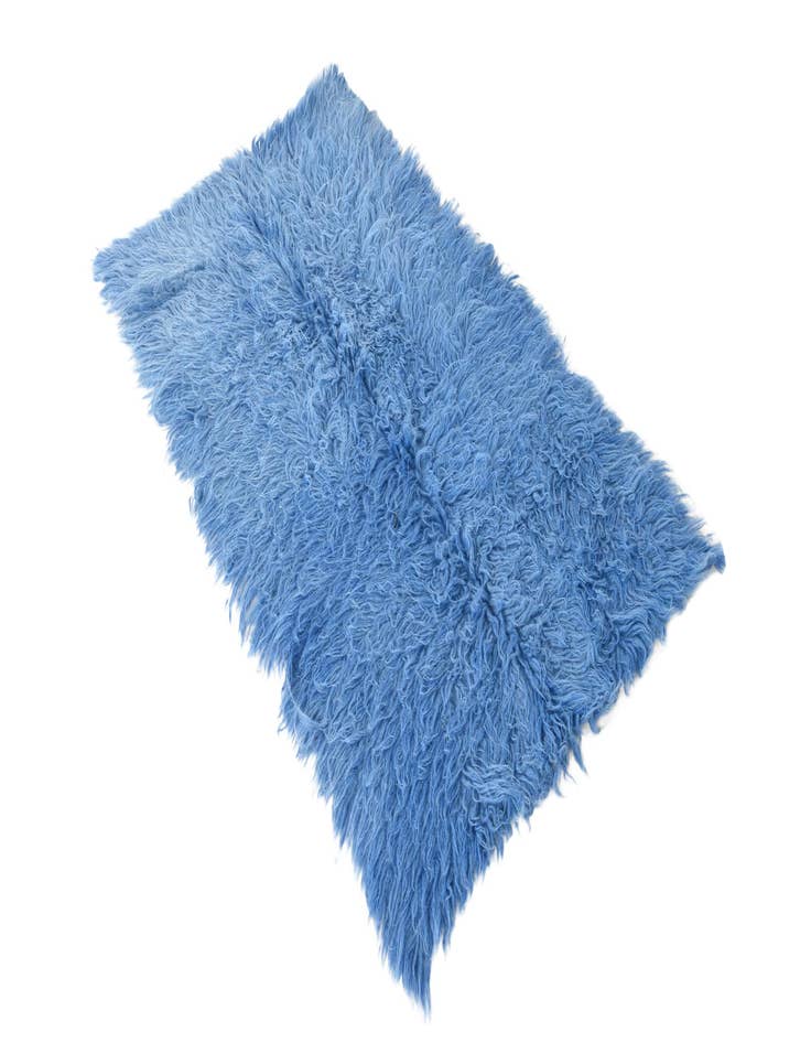 Detail image of  2' 5 x 4' 3  Hand Knotted Moroccan Wool Rug