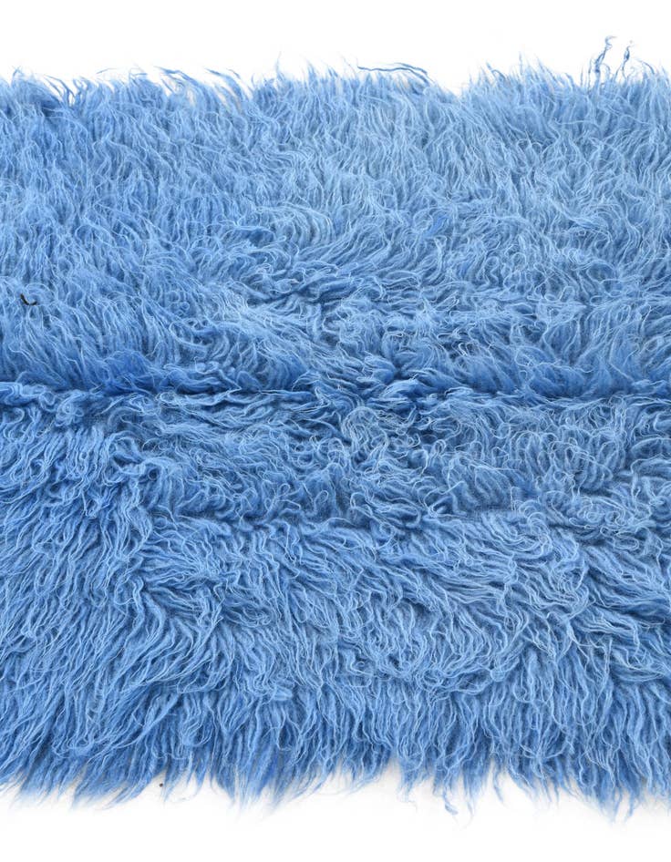 Detail image of  2' 5 x 4' 3  Hand Knotted Moroccan Wool Rug