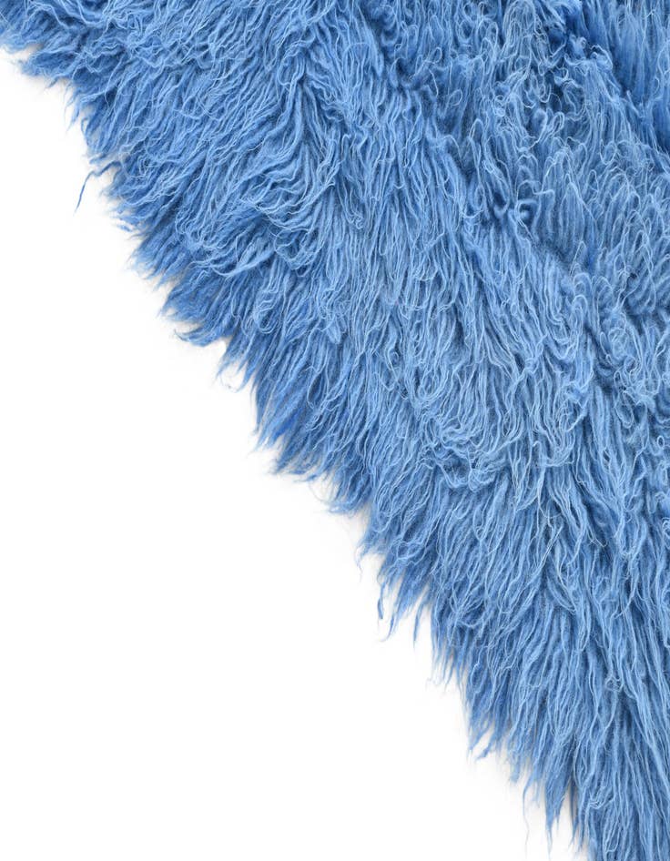 Detail image of  2' 5 x 4' 3  Hand Knotted Moroccan Wool Rug