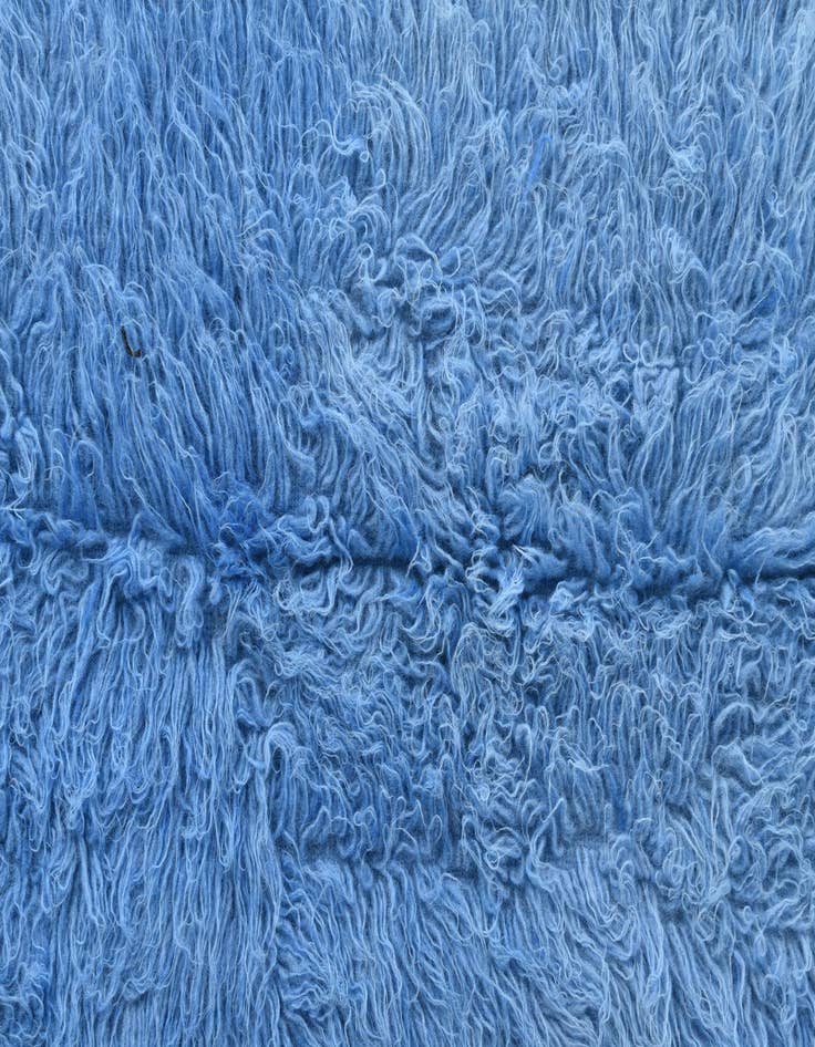 Detail image of  2' 5 x 4' 3  Hand Knotted Moroccan Wool Rug