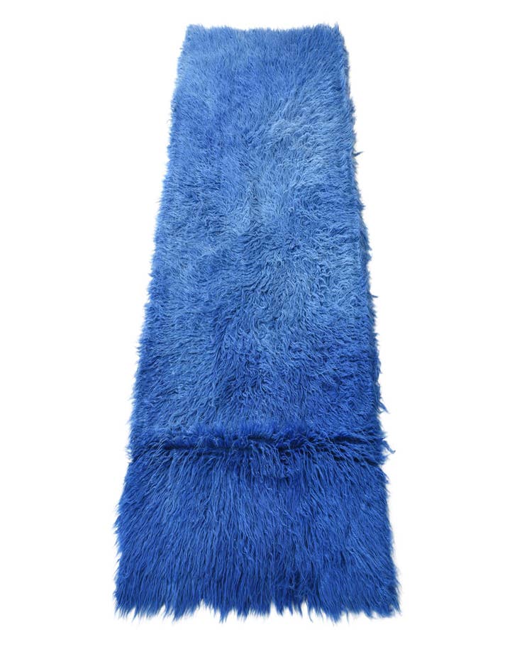 Detail image of  2' 4 x 5'  Hand Knotted Moroccan Wool Rug