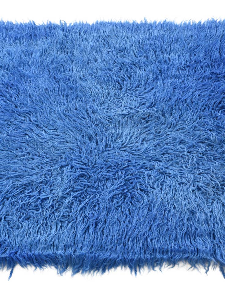 Detail image of  2' 4 x 5'  Hand Knotted Moroccan Wool Rug