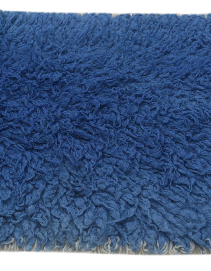 Detail image of  2' 5 x 4' 8  Hand Knotted Moroccan Wool Rug