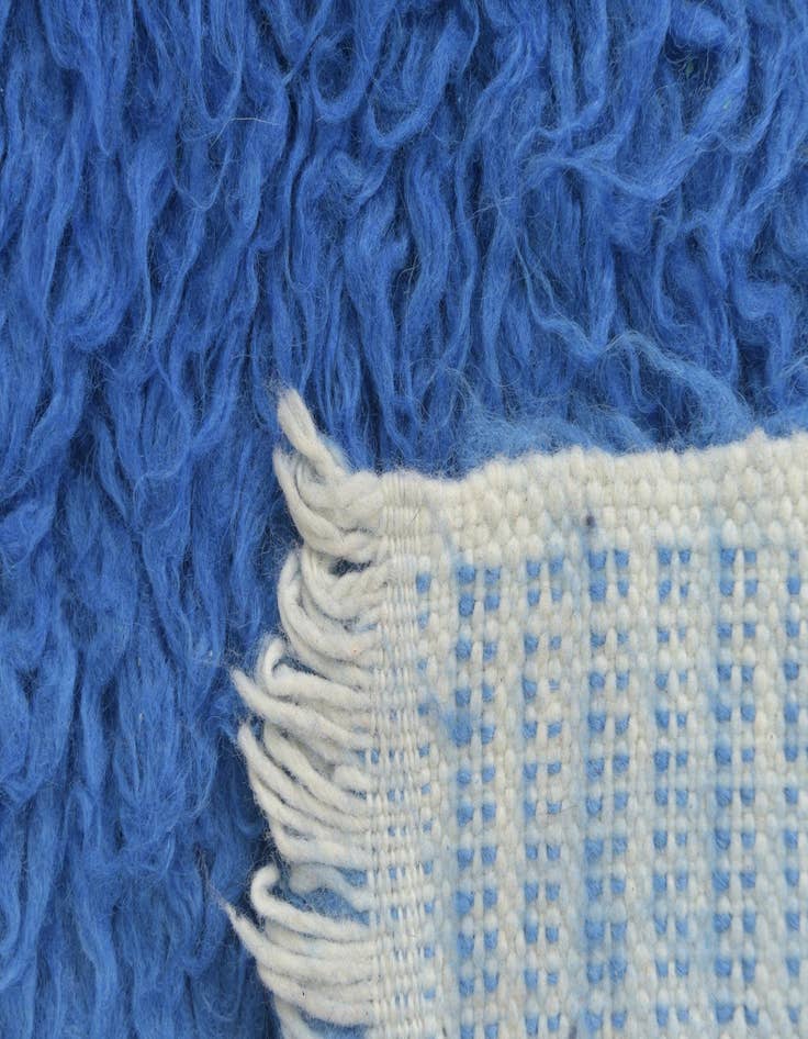 Detail image of  2' 5 x 4' 8  Hand Knotted Moroccan Wool Rug