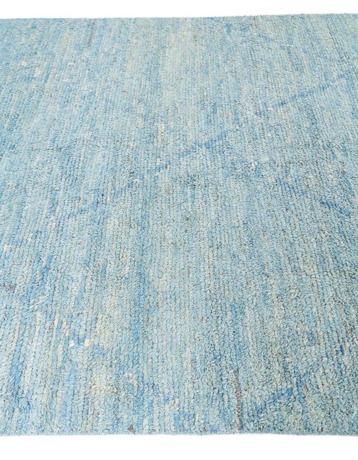 Detail image of  6' 1 x 9' 6  Hand Knotted Moroccan Wool Rug