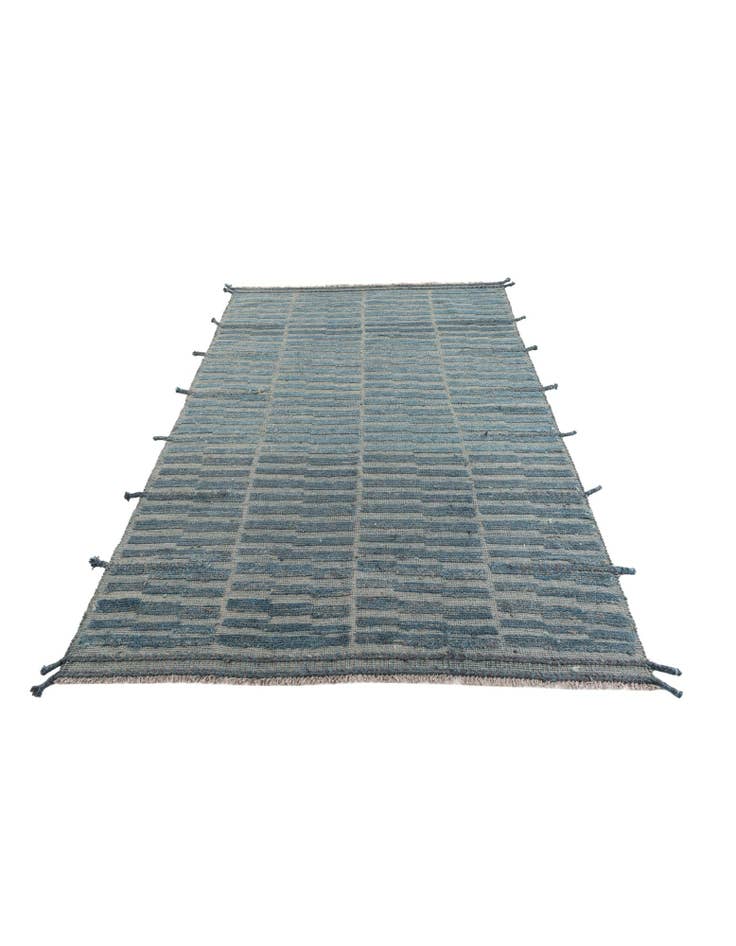 Detail image of  5' 7 x 8' 1  Hand Knotted Moroccan Wool Rug