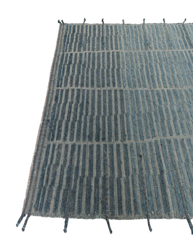 Detail image of  5' 7 x 8' 1  Hand Knotted Moroccan Wool Rug