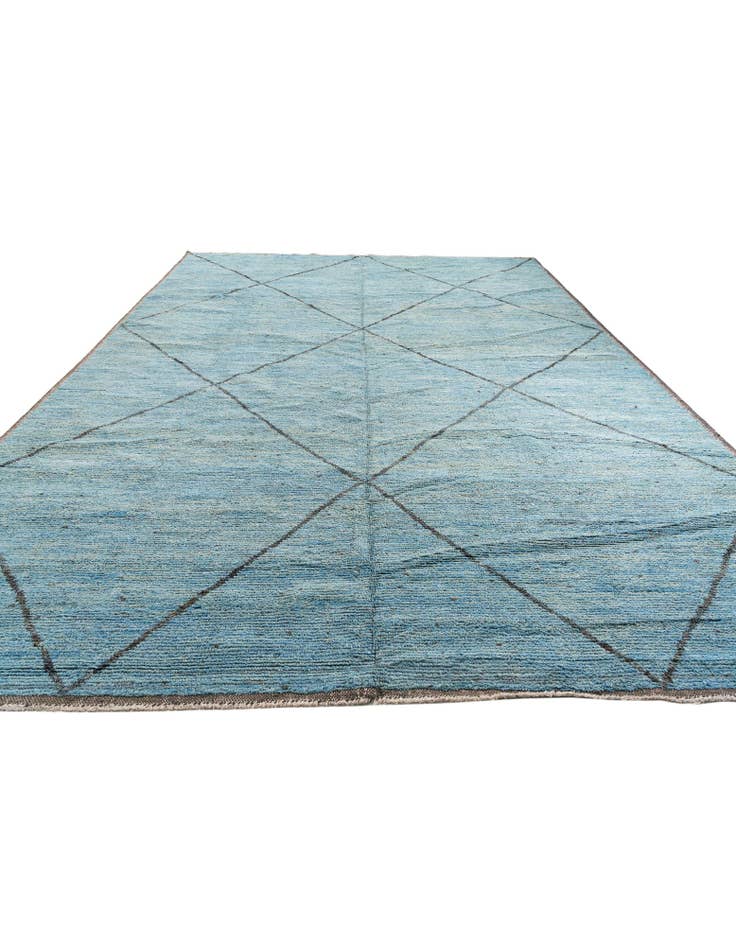 Detail image of  11' 9 x 15' 6  Hand Knotted Moroccan Wool Rug