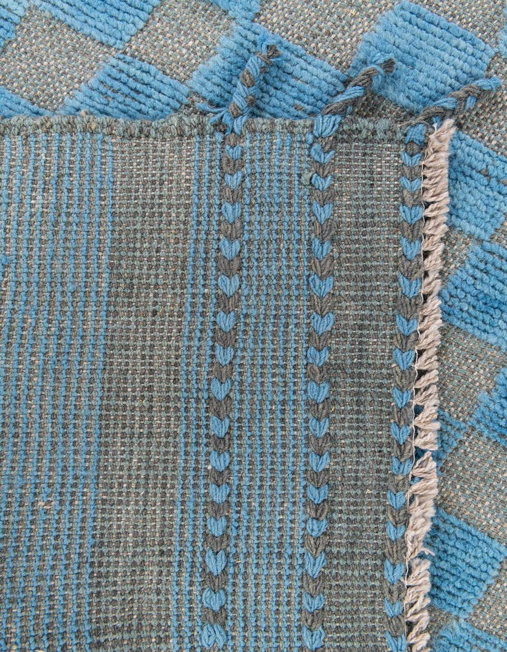 Detail image of  5' 4 x 7' 2  Hand Knotted Moroccan Wool Rug