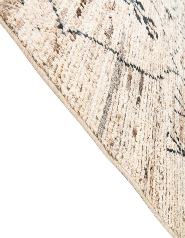 Detail image of  6' 7 x 9' 6  Hand Knotted Moroccan Wool Rug