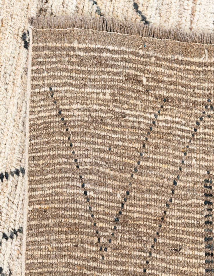 Detail image of  6' 7 x 9' 6  Hand Knotted Moroccan Wool Rug