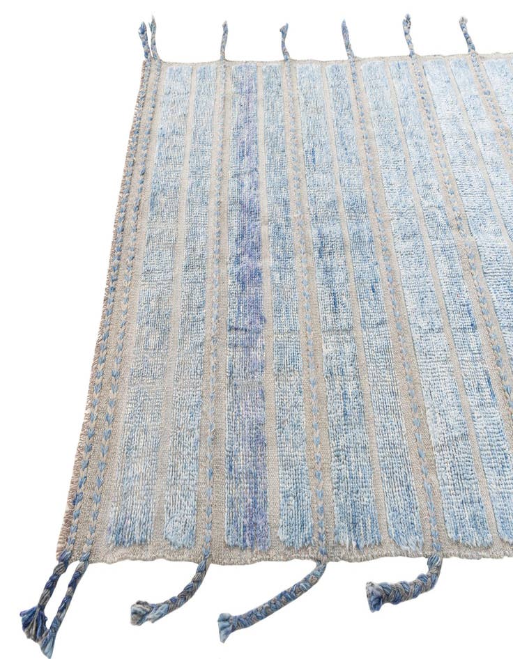 Detail image of  4' 1 x 5' 10  Hand Knotted Moroccan Wool Rug