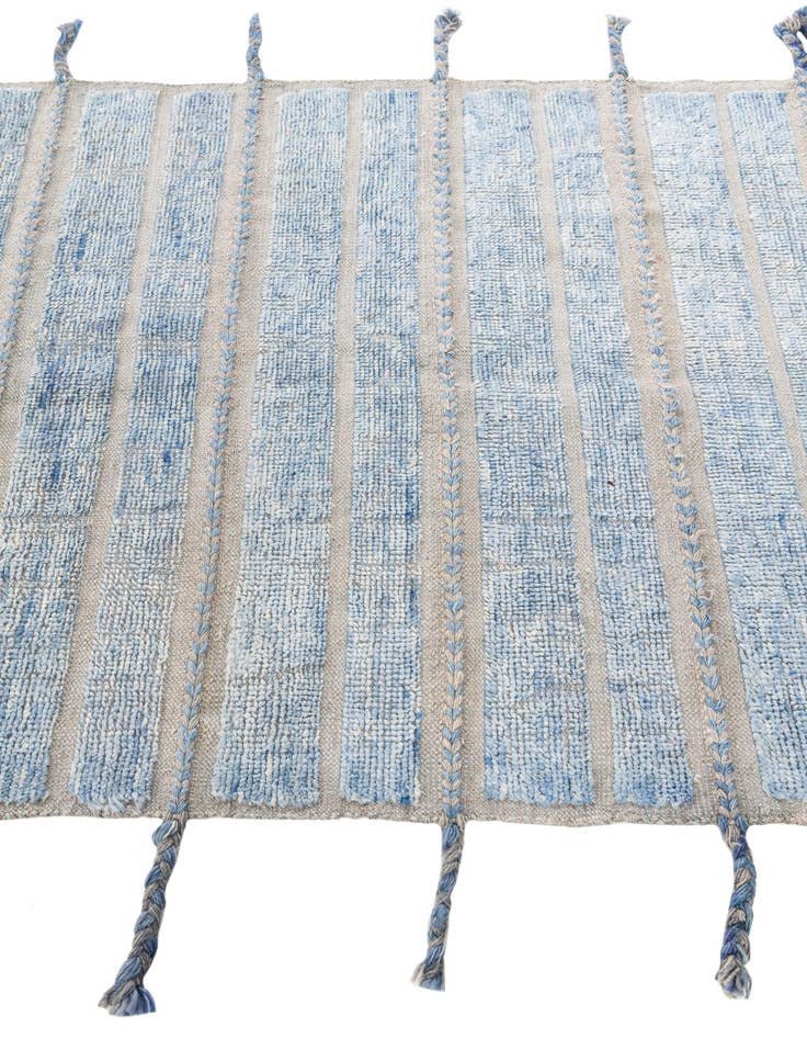 Detail image of  4' 1 x 5' 10  Hand Knotted Moroccan Wool Rug