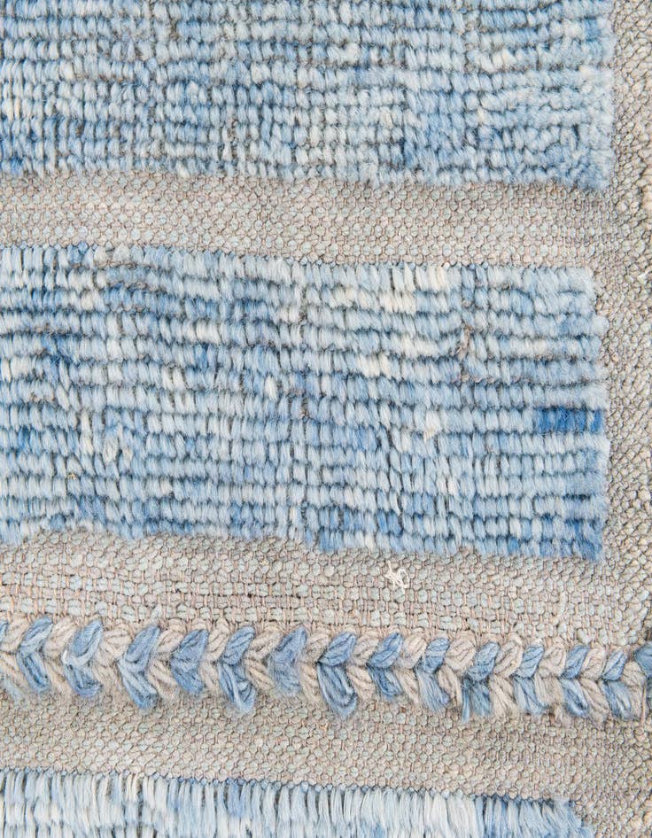 Detail image of  4' 1 x 5' 10  Hand Knotted Moroccan Wool Rug