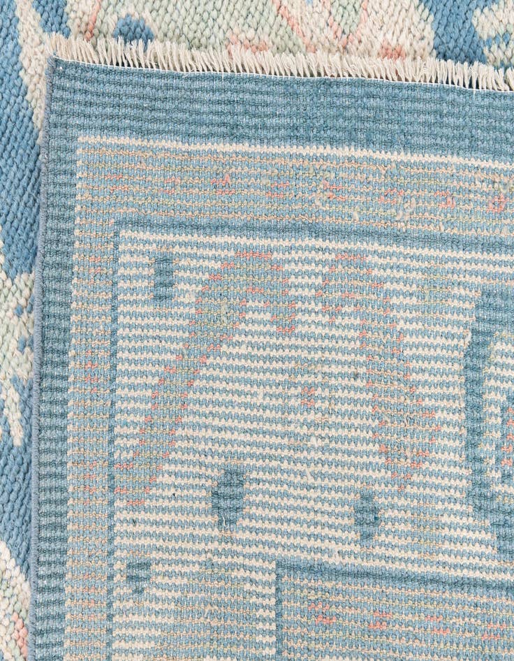 Detail image of  7' 7 x 10'  Hand Knotted Moroccan Wool Rug