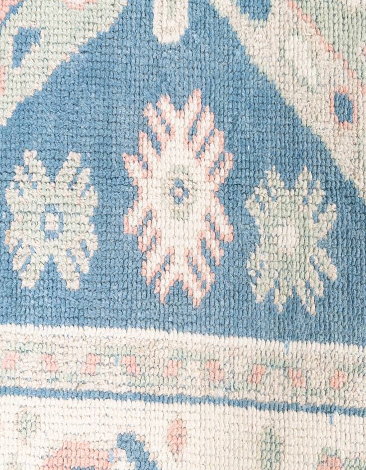 Detail image of  7' 7 x 10'  Hand Knotted Moroccan Wool Rug
