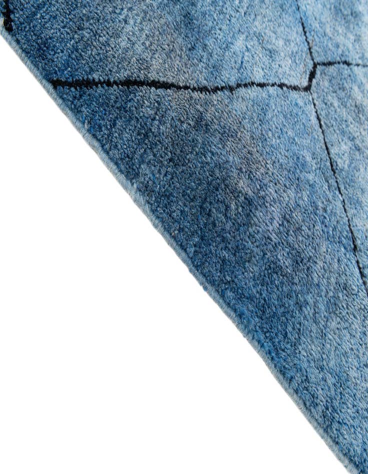 Detail image of  6' 9 x 10' 1  Hand Knotted Moroccan Wool Rug