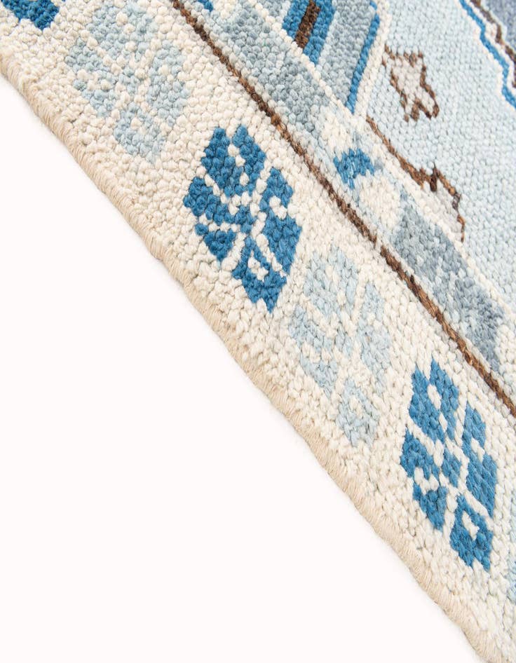 Detail image of  5' x 9'  Hand Knotted Moroccan Wool Rug