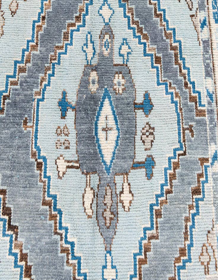Detail image of  5' x 9'  Hand Knotted Moroccan Wool Rug