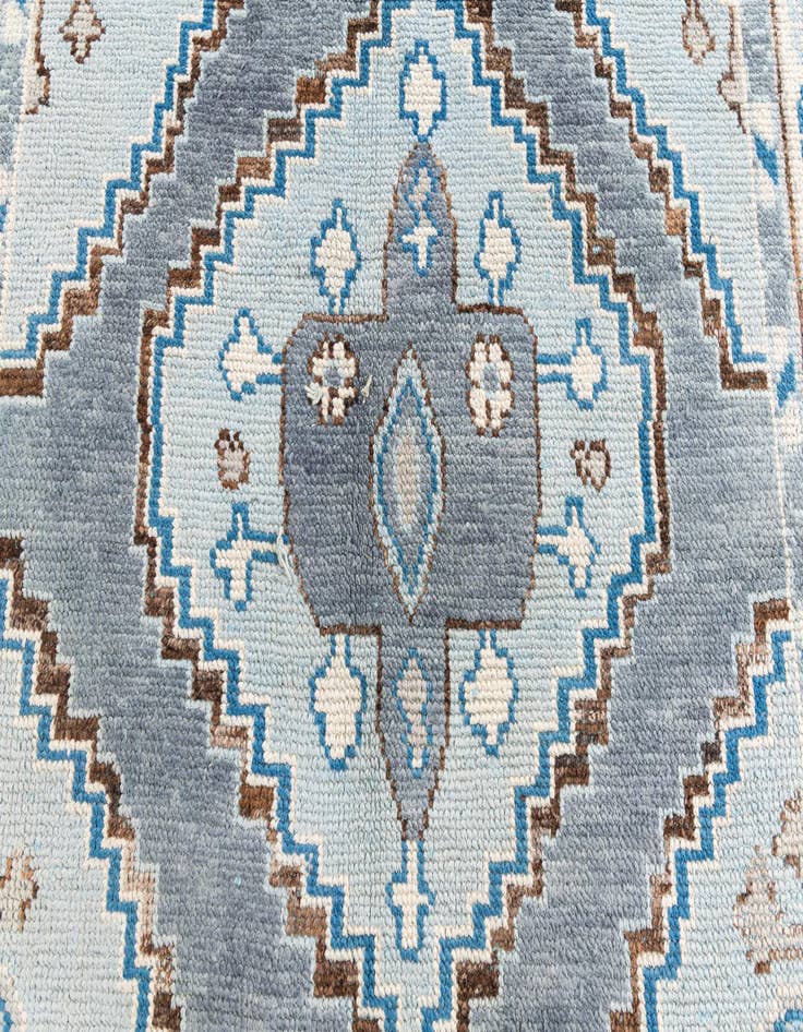 Detail image of  5' x 9'  Hand Knotted Moroccan Wool Rug