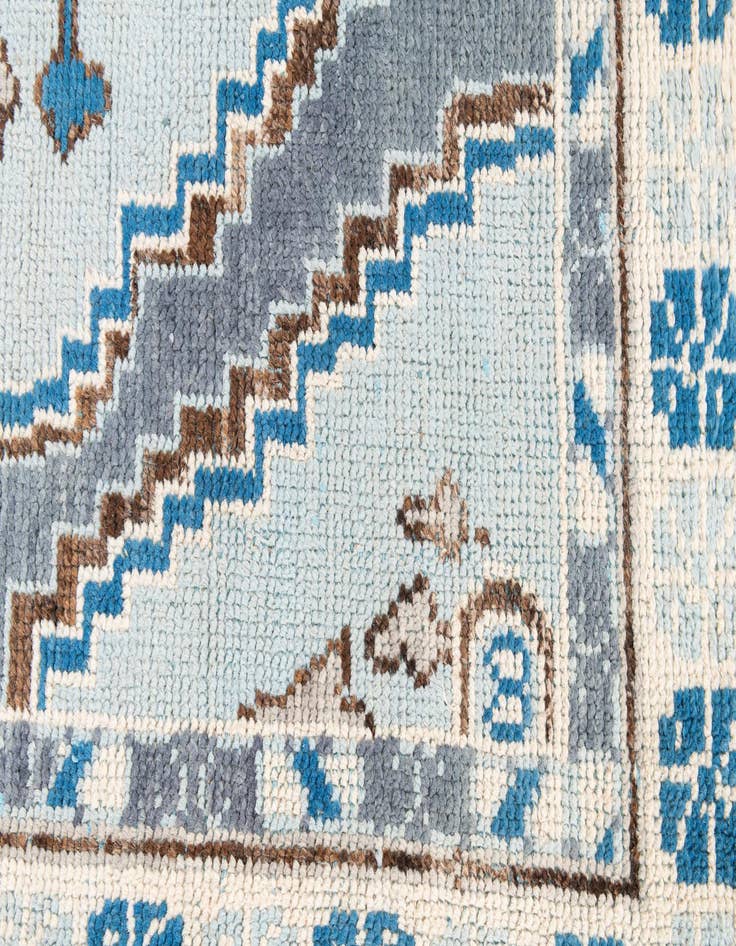 Detail image of  5' x 9'  Hand Knotted Moroccan Wool Rug