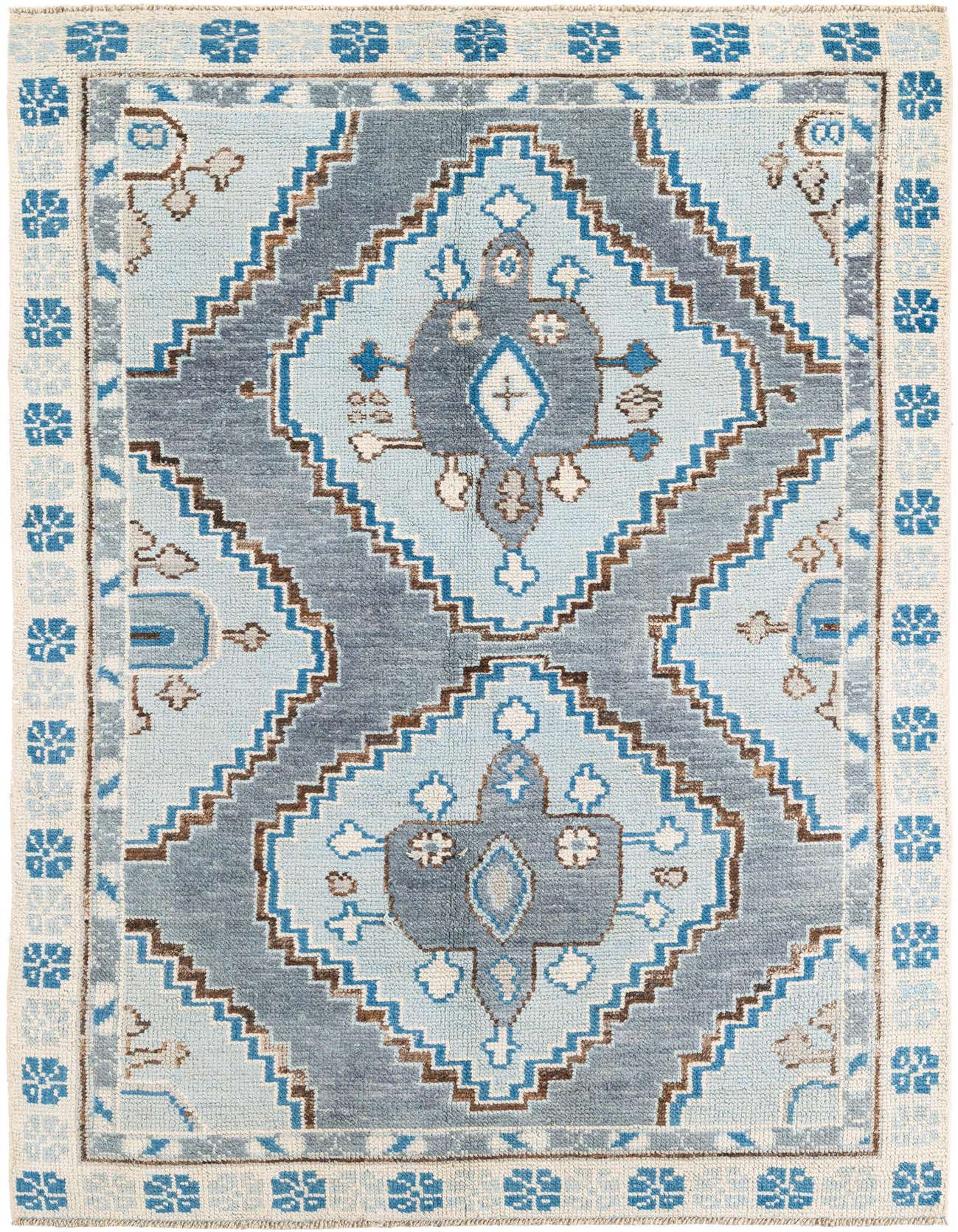 Primary image  5' x 9'  Hand Knotted Moroccan Wool Rug