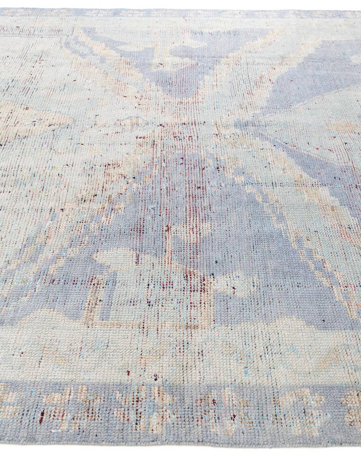 Detail image of  8' 6 x 11' 8  Hand Knotted Moroccan Wool Rug