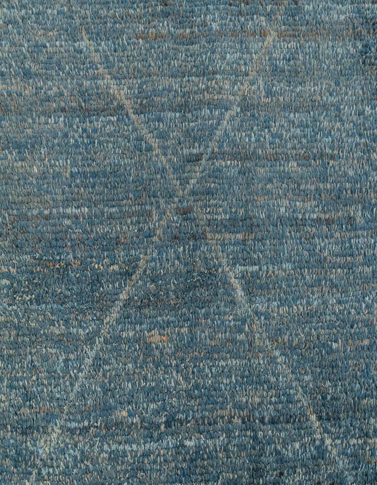 Detail image of  9' 1 x 12' 3  Hand Knotted Moroccan Wool Rug