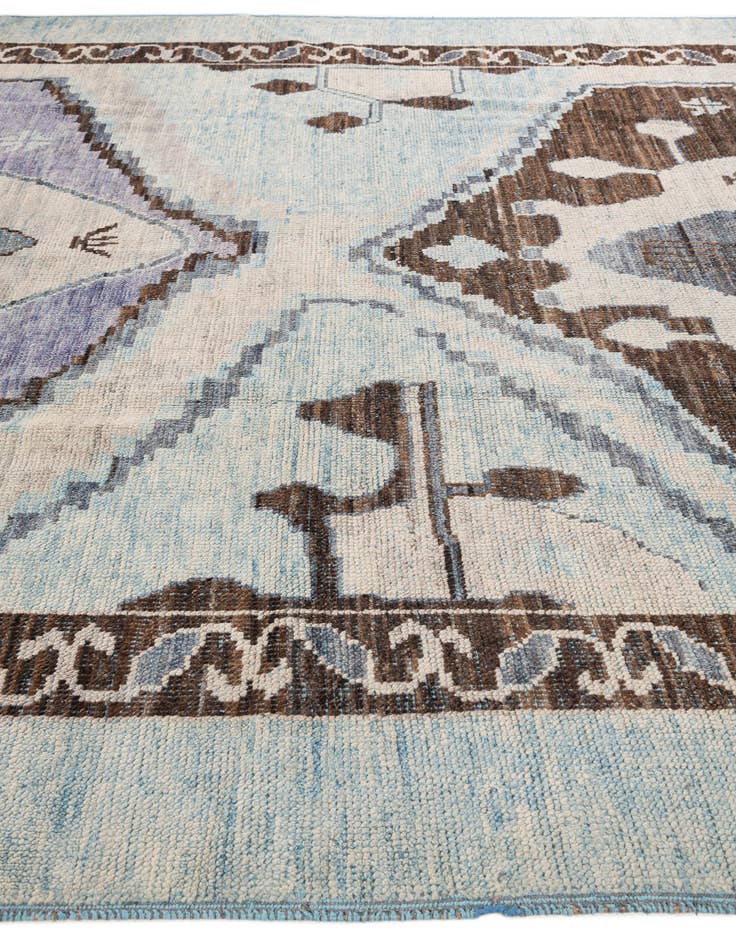 Detail image of  10' 3 x 14' 6  Hand Knotted Moroccan Wool Rug