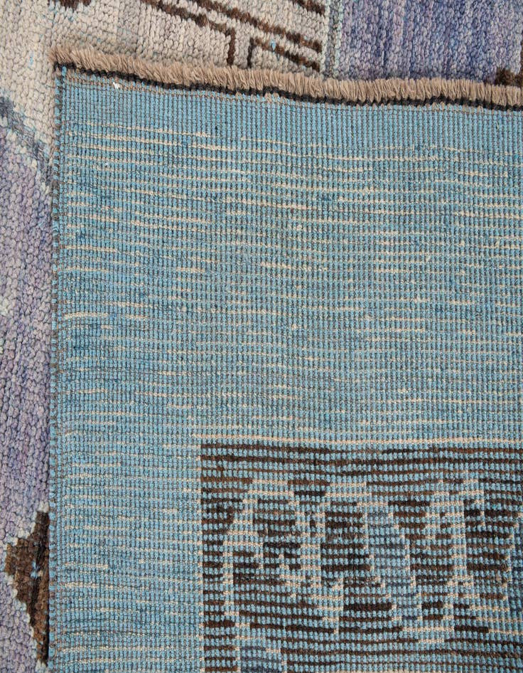 Detail image of  10' 3 x 14' 6  Hand Knotted Moroccan Wool Rug