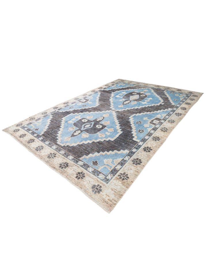 Detail image of  9' 4 x 13' 9  Hand Knotted Moroccan Wool Rug