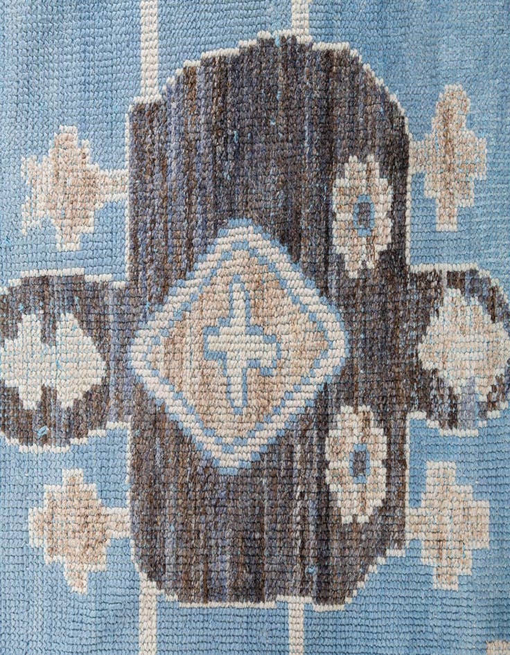 Detail image of  9' 4 x 13' 9  Hand Knotted Moroccan Wool Rug