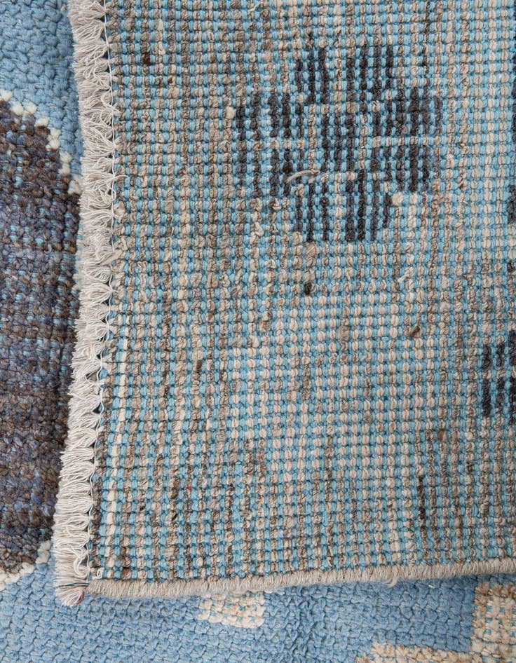 Detail image of  9' 4 x 13' 9  Hand Knotted Moroccan Wool Rug