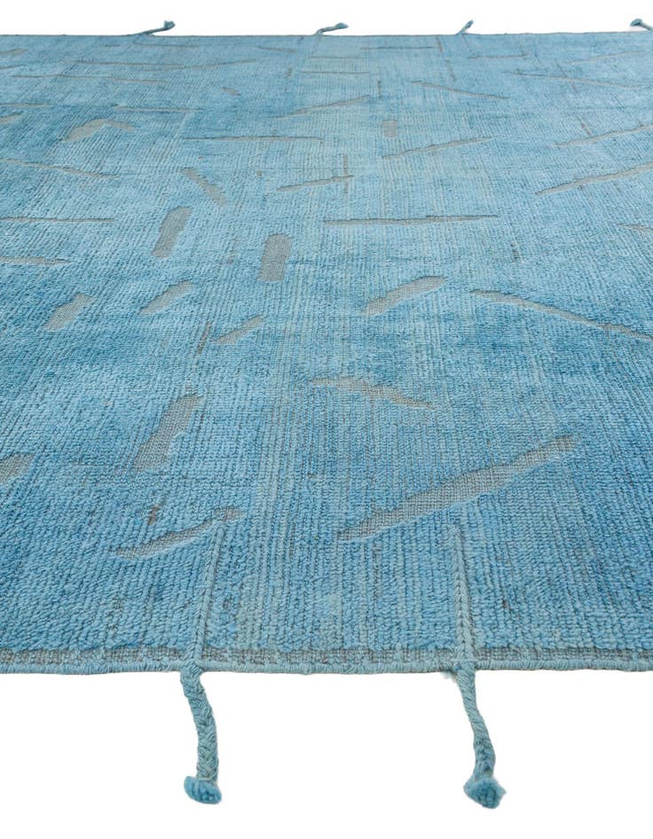 Detail image of  9' x 12'  Hand Knotted Moroccan Wool Rug