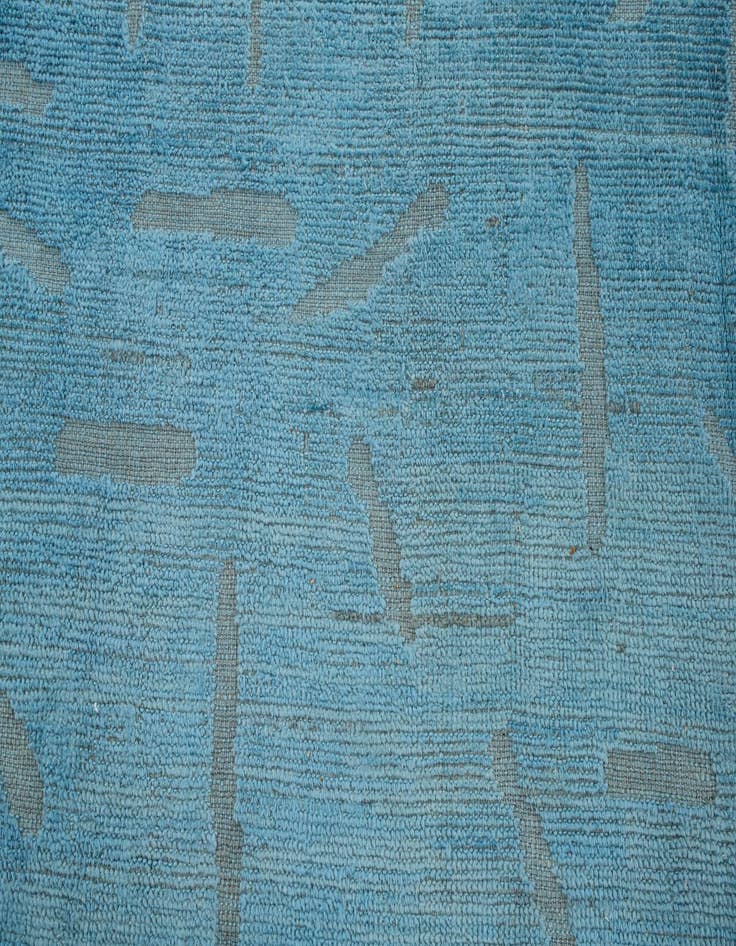 Detail image of  9' x 12'  Hand Knotted Moroccan Wool Rug