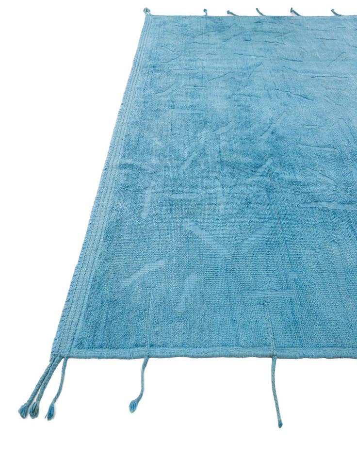 Detail image of  9' x 11' 9  Hand Knotted Moroccan Wool Rug