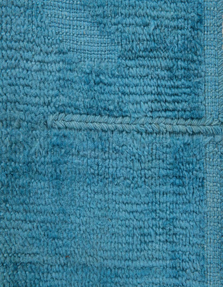 Detail image of  9' x 11' 9  Hand Knotted Moroccan Wool Rug