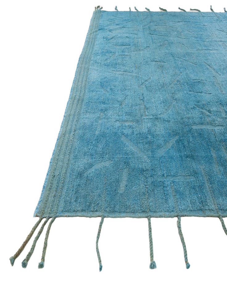 Detail image of  8' x 10' 1  Hand Knotted Moroccan Wool Rug